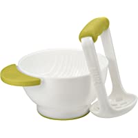NUK Fresh Foods - Set de pasapuré para bebé (colador y machacadera) pistacho
